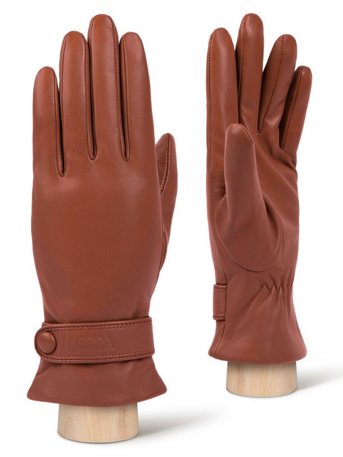 Кожаные рыжие перчатки LABBRA GR01-00034891