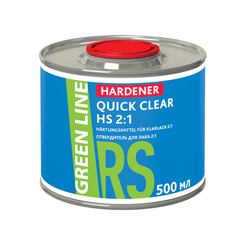 Green Line Hardener QUICK Clear HS 2:1. Отвердитель для лака QUICK Clear HS 2:1, объем 500мл.