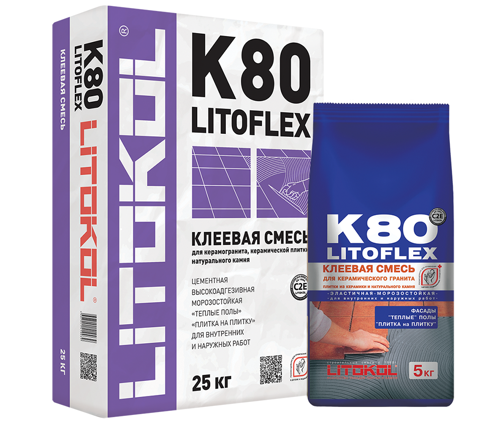 Клей для укладки плитки LITOFLEX K80