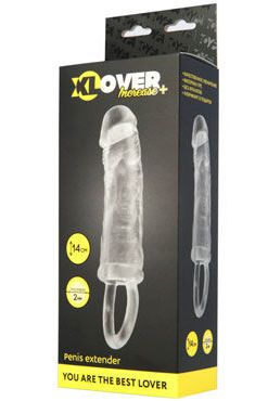 Насадка с петлей для мошонки Toyfa Xlover Increase+ Penis Extender прозрачная