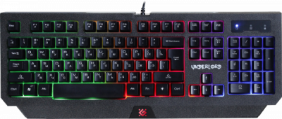 Проводная игровая клавиатура Underlord GK-340L RU,радужная подсветка
