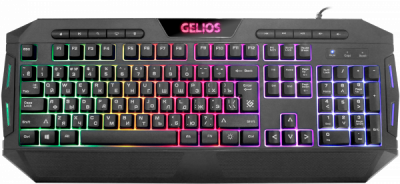 Проводная игровая клавиатура Gelios GK-174DL RU,радужная подсветка