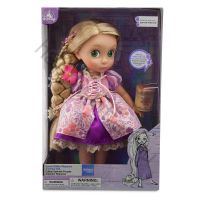 Кукла Рапунцель в детстве со светящимся фонариком