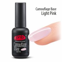 Камуфлирующая каучуковая база для гель-лака PNB UV/LED Camouflage Base Light Pink, 8 мл