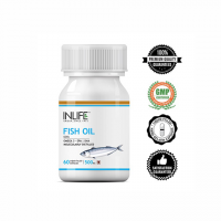 Рыбий жир Омега-3 в капсулах Инлайф | INLIFE Fish Oil Omega 3 fatty acids Supplement