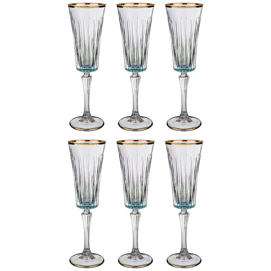 Набор бокалов для шампанского 180 мл., h=24 см., 6 шт.
