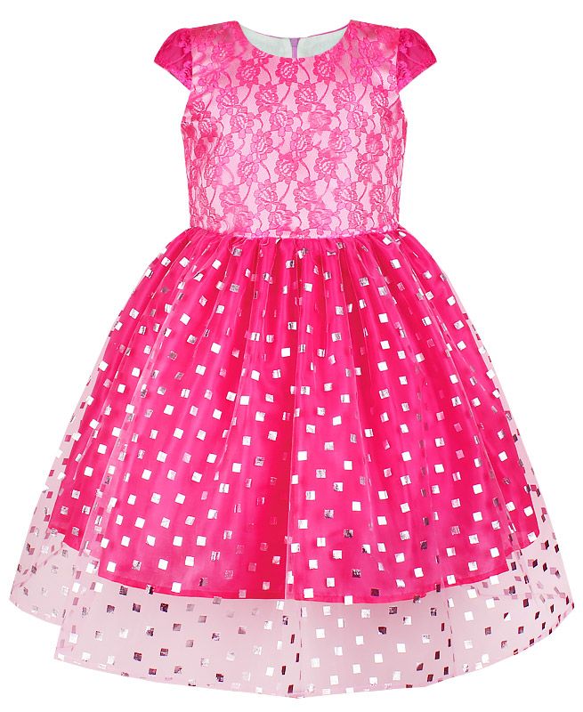 Розовое платье для девочки Диана