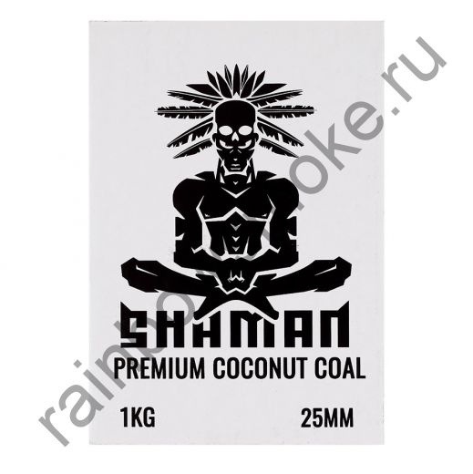 Уголь кокосовый для кальяна Shaman 25мм (72шт)