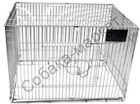 Клетка для выставки собак на колесах и с грум столом 600*400*400