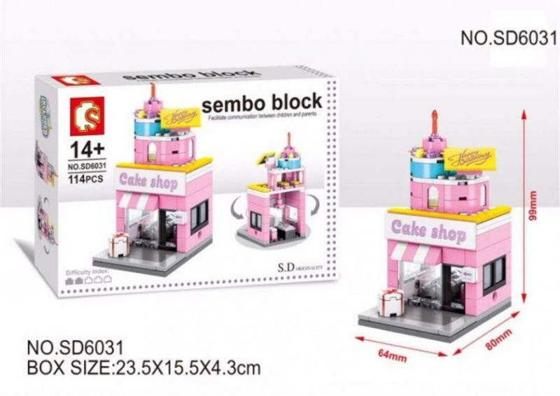 Конструктор Sembo Block Mini World, Cake Shop