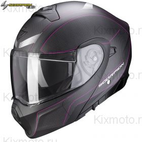 Шлем Scorpion EXO 930 Cielo, Черный матовый с розовым