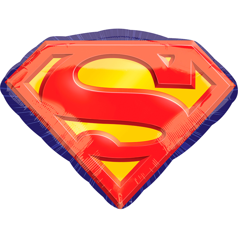 Супермен эмблема шар фольгированный с гелием