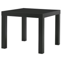 LACK ЛАКК, Придиванный столик, черный, 55x55 см - 903.832.35