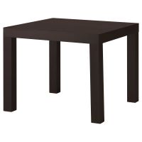 LACK ЛАКК, Придиванный столик, черно-коричневый, 55x55 см - 803.832.31