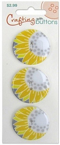 Пуговицы для творчества Crafting with buttons ON TREND SUNFLOWER BLUMENTHAL LANSING (470001201)