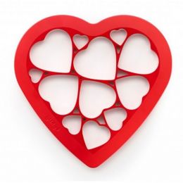 Трафарет-форма для выпечки печенья Сердечки | Формы для выпечки и запекания