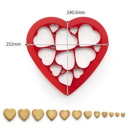 Трафарет-форма для выпечки печенья Сердечки, вид 7