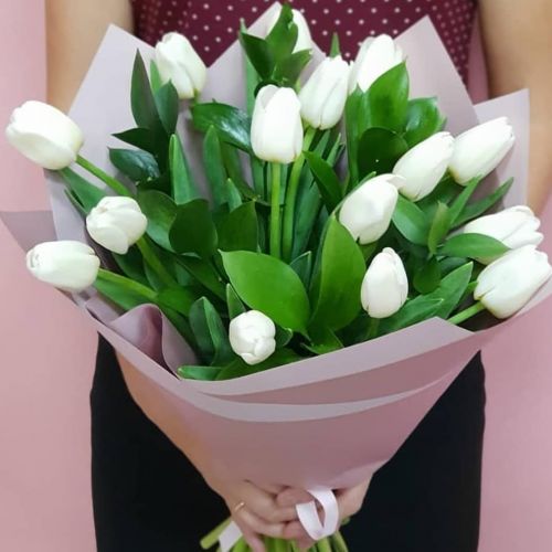 Букет цветов из тюльпанов