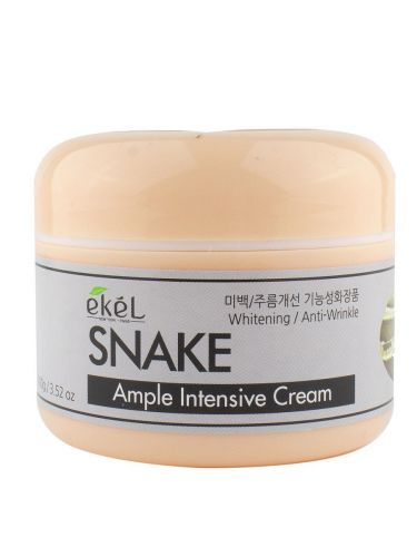 Крем для лица ампульный антивозрастной со змеиным пептидом Ample Intensive Cream Snake 100гр EKEL