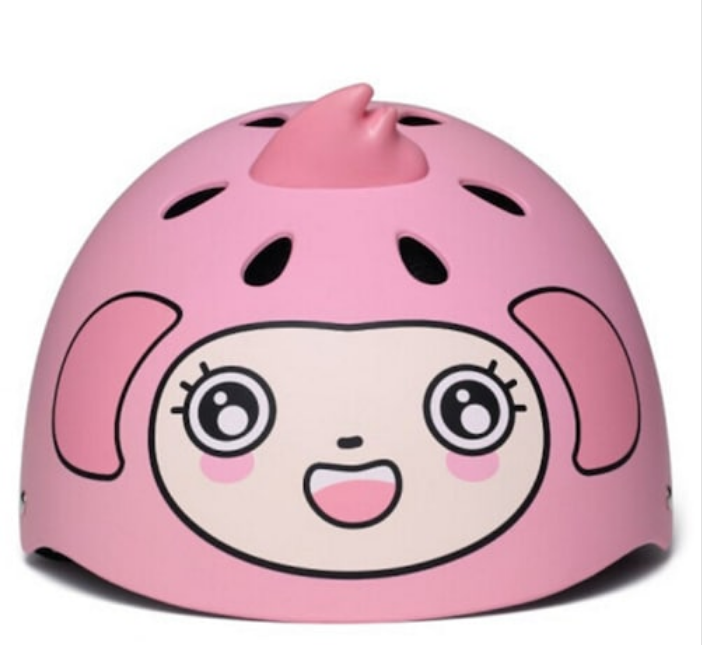 Детский защитный шлем 700 kids Children Helmet Обезьянка (Розовый)