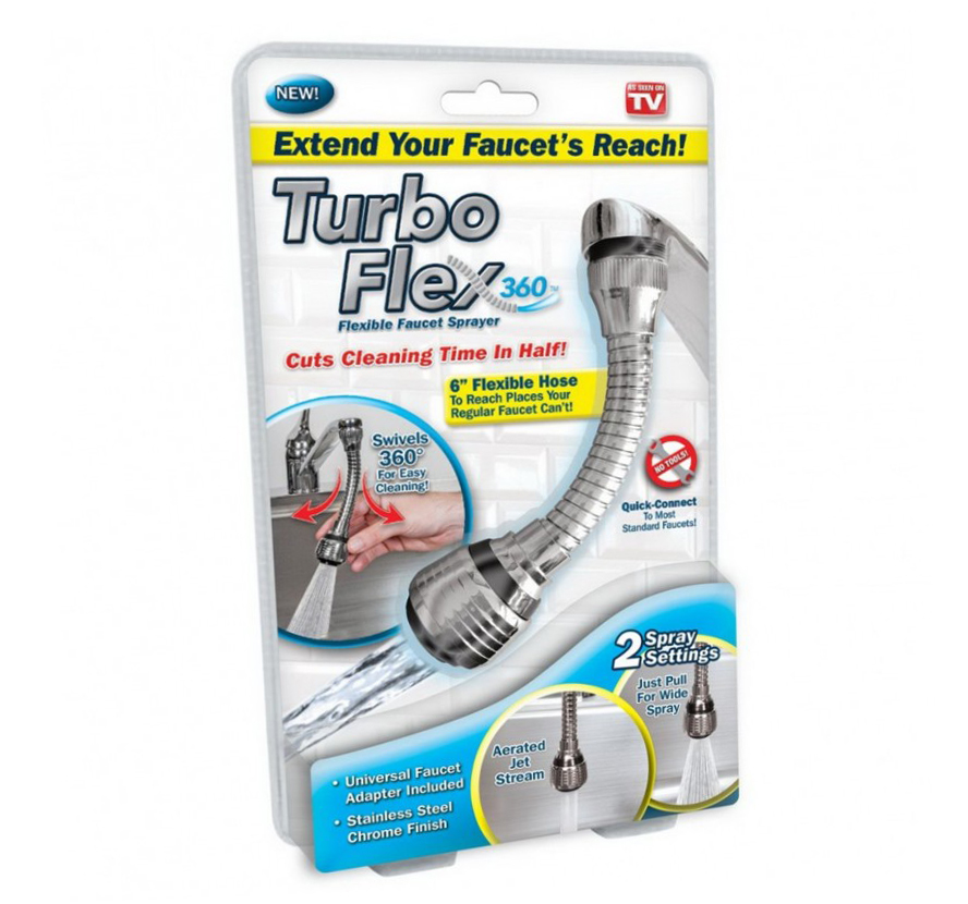 Гибкий шланг-насадка на кран.