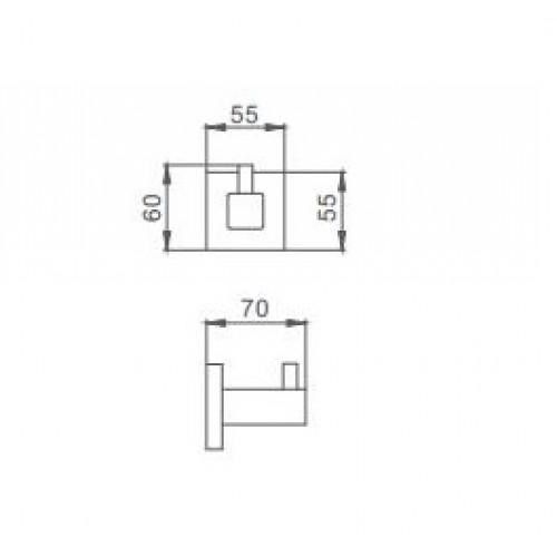 Крючок для полотенец Frap F30305