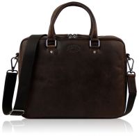 Кожаная деловая сумка Klondike Digger Earl, темно-коричневая