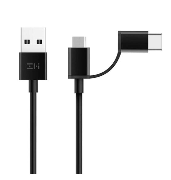 Кабель 2in1 USB Type-C/Micro Xiaomi ZMI 100см (AL501) ( Черный )