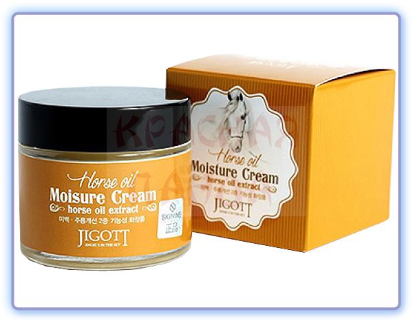 Крем для лица с лошадиным жиром Jigott Horse Oil Moisture Cream
