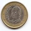 1 евро регулярная монета Испания 2000