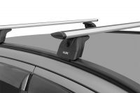 Багажник на крышу Audi Q3, Lux, крыловидные дуги на интегрированные рейлинги
