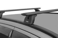 Багажник на крышу Audi Q3, Lux, черные крыловидные дуги