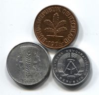 Набор монет Германия 1949-1984 3 шт. НАБ ГЕР-001