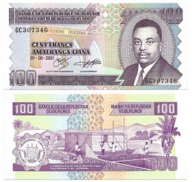 Бурунди 100 Франков 2011 UNC
