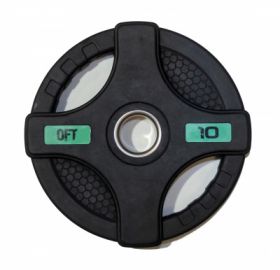 Диск олимпийский обрезиненный черный Original Fittools FT-2HGP-10 10кг
