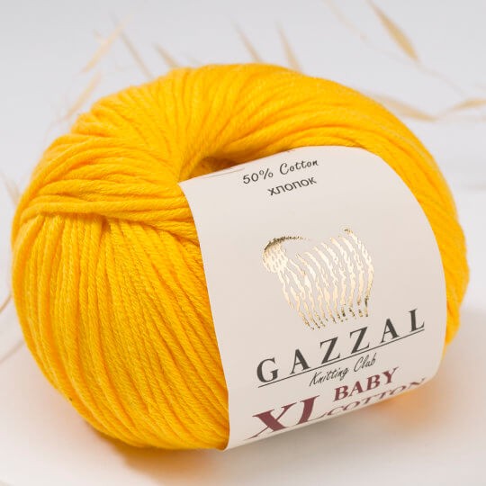 Baby cotton XL (Gazzal) 3417-желток
