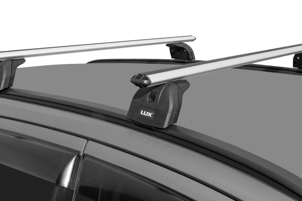 Багажник на крышу Suzuki SX4 2013-..., Lux, аэродинамические дуги на интегрированные рейлинги