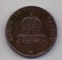 10 чентезимо 1849 Ломбардия XF Венеция RARE