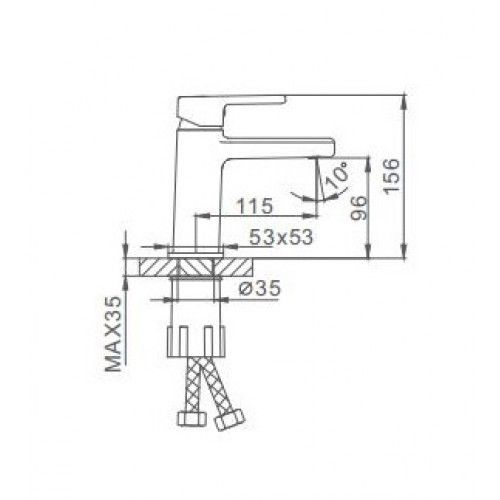 Смеситель для раковины Frap H60 F1060