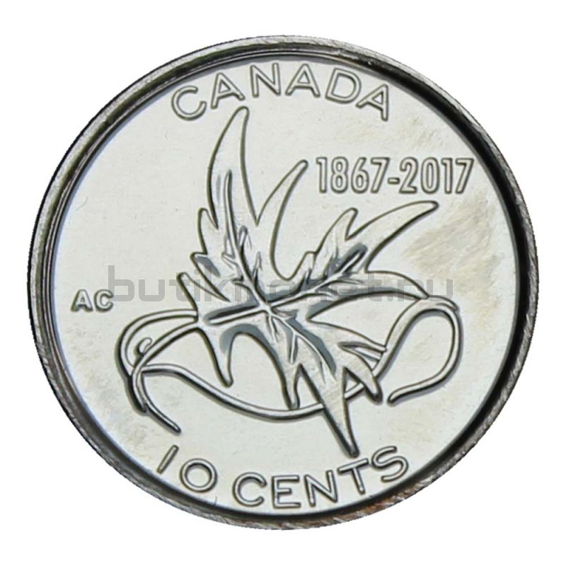 10 центов 2017 Канада Крылья мира (150 лет Конфедерации Канада)