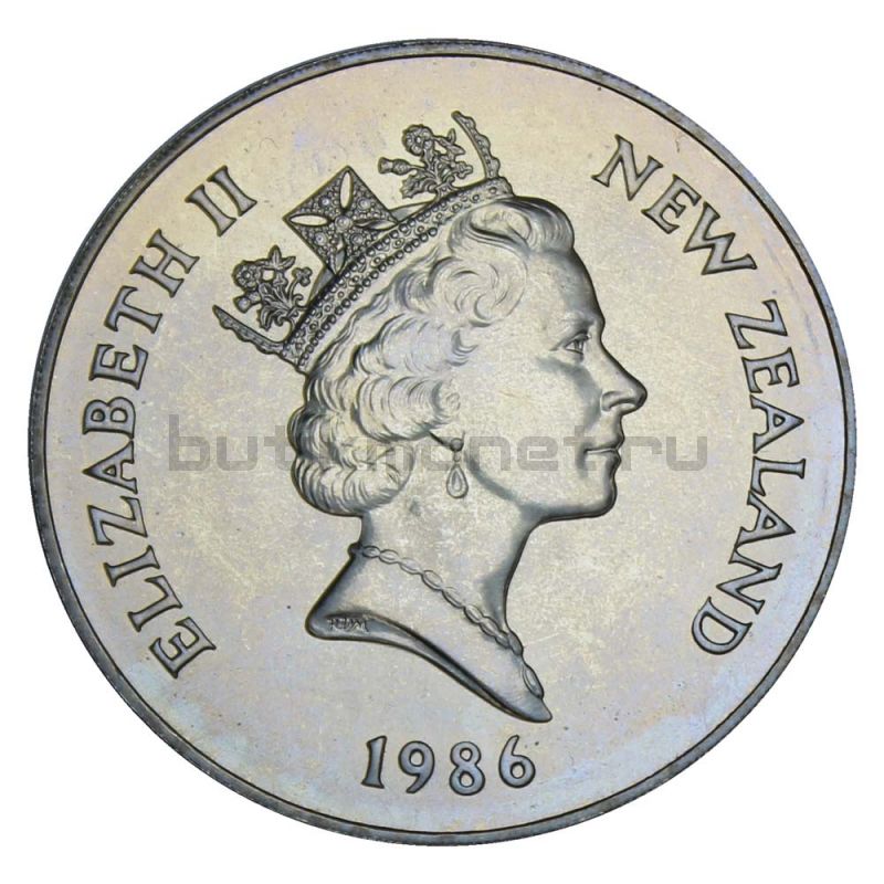 1 доллар 1986 Новая Зеландия Королевский визит