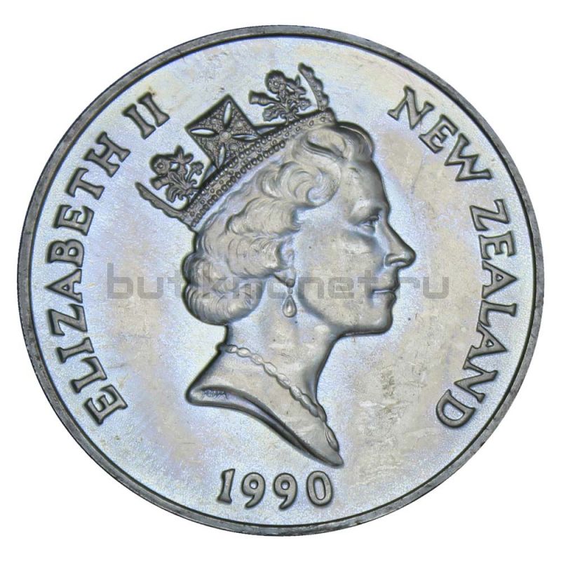 1 доллар 1990 Новая Зеландия 150 лет подписанию Договора Вайтанги