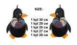 Тапочки подарочные 5 размеров PINGUINE black