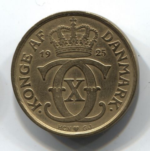 1 крона 1925 Дания XF
