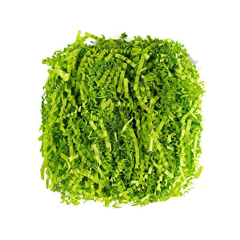 Наполнитель бумажный Ярко-зеленый (гофра), 100 гр