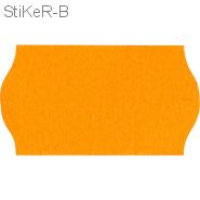 72149 Этикет-лента волна оранжевая 26х12 мм (10 рулонов по 1000 этикеток)