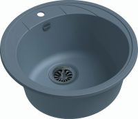 Кварцевая мойка Ewigstein Rund R45 Серый Металлик