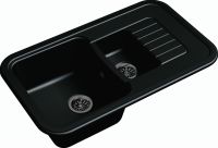 Кварцевая мойка Ewigstein Antik 60KF Антрацит