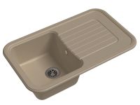 Кварцевая мойка Ewigstein Antik 60F Крем