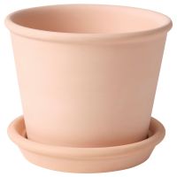 MUSKOTBLOMMA МУСКОТБЛОММА, Горшок цветочный с поддоном, д/дома/улицы терракота, 12 см - 104.548.92